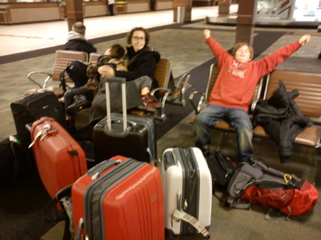 Landade på Dane County Airport i Madison